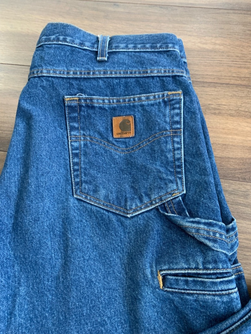 Carhartt men’s Relaxed Fit Carpenter Denim Straight Leg cotton Jeans size 40 - Picture 5 of 10